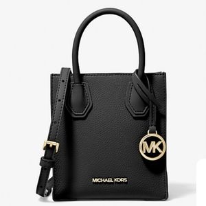 Michael Kors Mercer Extra-Small PebbledLeather Crossbody Bag